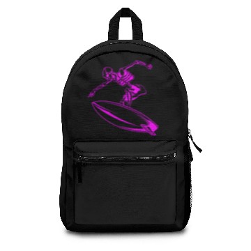 Discover Surfing Skeleton 4b Backpacks