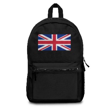 Discover British Rock with Union Jack Flag Poster Backpacks