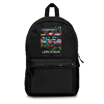 Discover SUGAR SKULL glitch poster Backpacks