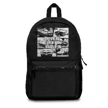 Discover Drive Car Stole Passion Oldtimer Comic Style Gift Backpacks