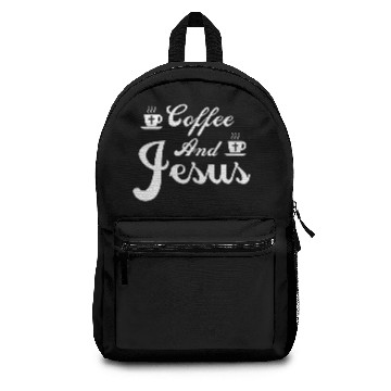 Discover Coffee and Jesus Apparel Christian Gift Idea Backpacks