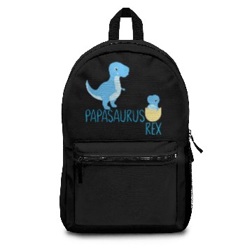 Discover Funny Papasaurus Dad Babysaurus Backpacks