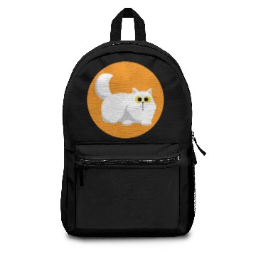 Discover White Sad Fluffy Cat Backpacks