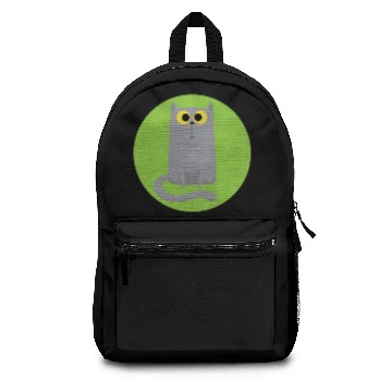 Discover Sad Grey Cat Sitting Backpacks