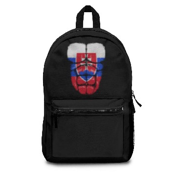 Discover Slovakia flag Hulk muscles Backpacks