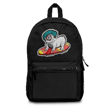 Discover Funny Cyclops Pug Skating Hoverboard Backpacks