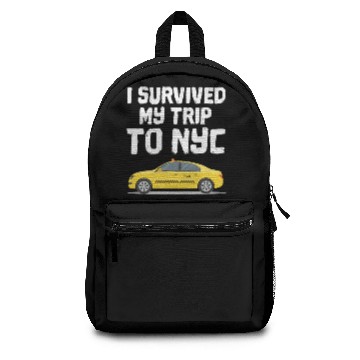 Discover Funny I survived my Trip To NYC Backpacks