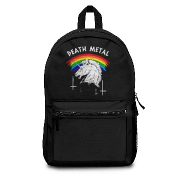 Discover Death Metal Rainbow Unicorn Backpacks