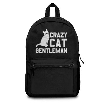 Discover Crazy Cat Gentleman Backpacks