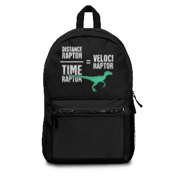 Discover Funny Physics Velociraptor Dinosaur Backpacks