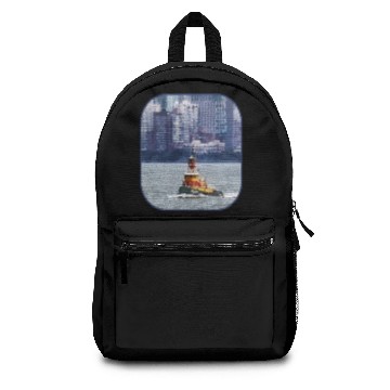 Discover Tugboat Near Manhattan Backpacks
