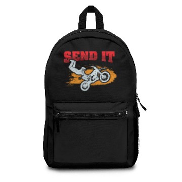 Discover Motocross Dirt Bike Send It Backpacks
