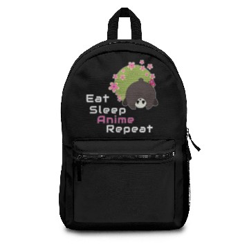 Discover Fun Anime Panda Eat Sleep Anime Repeat Backpacks