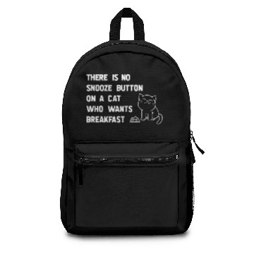 Discover Breakfast Cat funny gift catholic christmas xmas Backpacks