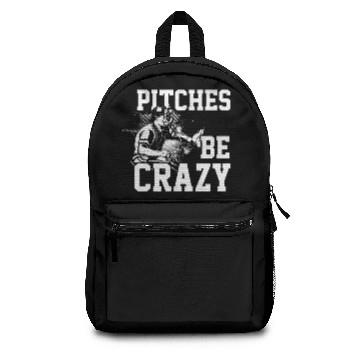 Discover Pitches be crazy baseball softball Backpacks