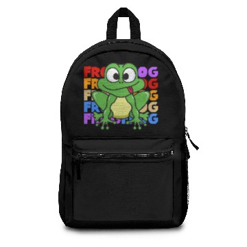 Discover Vintage Retro Pop Art Style Frog Toad Animals Backpacks