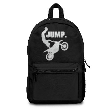 Discover motocross jump Backpacks