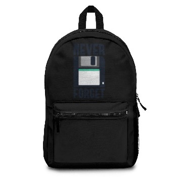 Discover Never Forget Computer PC Floppy Disk Backpacks