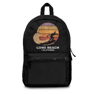 Discover long beach Scaled Design Backpacks