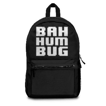 Discover Bah Hum Bug Ugly Sweater Style Grumpy Scrooge Backpacks