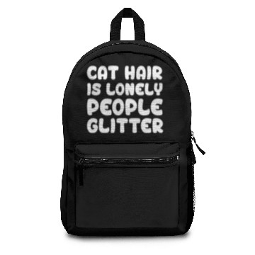 Discover Cat Hair Is Lonely People Glitter Kitten Backpacks