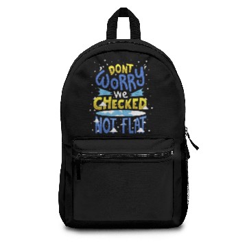 Discover Conspiracy Theory Flat Earth Evolution Gift Idea Backpacks
