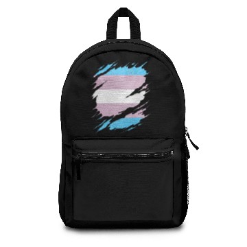 Discover Transgender Pride Flag Ripped Reveal Backpacks