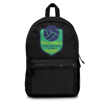 Discover Volleyball it's my Philosophy Backpacks