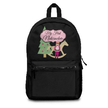 Discover My First Nutcracker Ballet square Backpacks