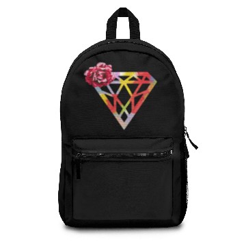 Discover Diamond Rose Gemstone Flower Jewelry Ruby Backpacks