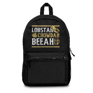 Discover Funny Boston Accent - Lobster Chowder Beer Backpacks