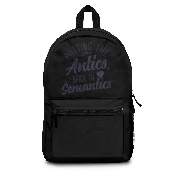 Discover Putting The Antics Back In Semantics SLP Backpacks