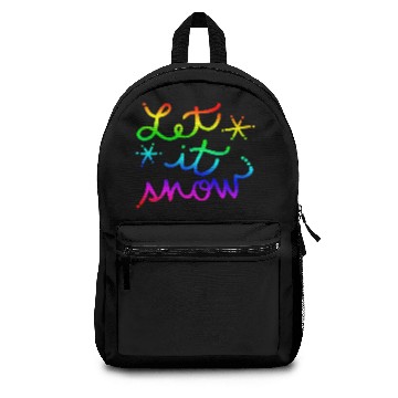 Discover Let it snow - snowfall gift idea winter Backpacks