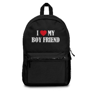 Discover I LOVE MY BOY FRIEND Backpacks