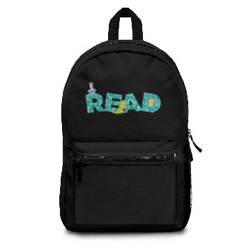Discover Read Patterned Book Letters Readers Birthday Backpacks