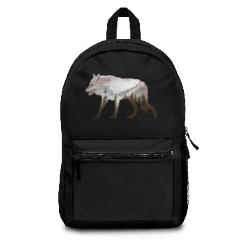 Discover Mountain wolf gift Backpacks