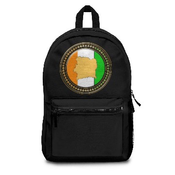 Discover Ivory Coast Flag Map Backpacks