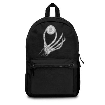 Discover Skeleton Hand With Bitcoin Backpacks