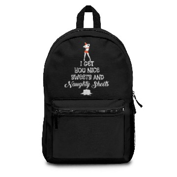 Discover Sexy Christmas Naughty Sheets Funny Gift Backpacks