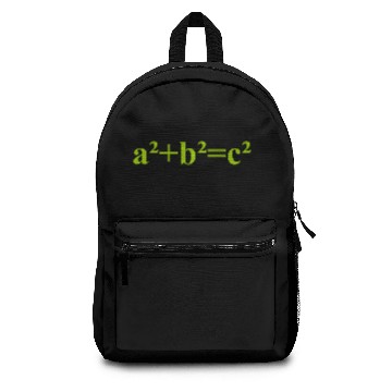 Discover a²+b²=c² - Pythagoras - maths - Albert Einstein Backpacks