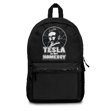 Discover TESLA IS MY HOMEBOY Backpacks
