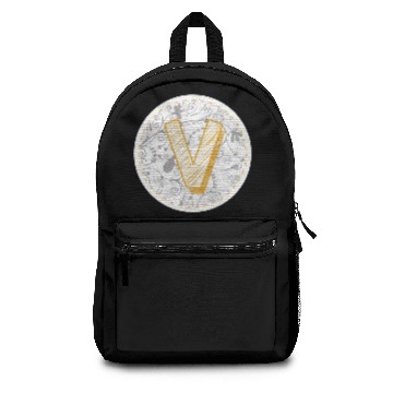 Discover Monogram Letter V Names Emblem 0957-V-BR Backpacks
