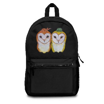 Discover Barn owl love art Backpacks