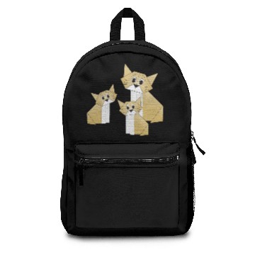 Discover Origami cat and kittens Backpacks
