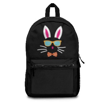Discover Easter - easter bunny with easter egg Backpacks