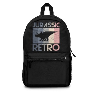 Discover Retro Triceratops Dinosaur Gift Idea Backpacks