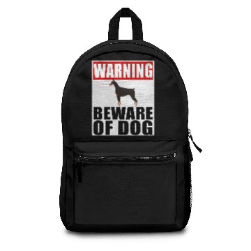 Discover Warning Doberman Beware Of Dog Backpacks