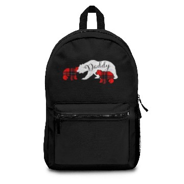 Discover Daddy Bear Two 2 Cubs Backpacks Red Plaid Dad Christ