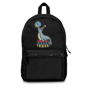 Discover seal circus Backpacks