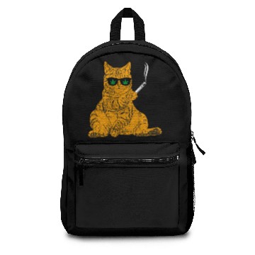 Discover Cat Smoking Shisha Backpacks